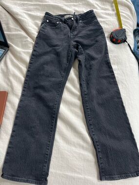 Madewell Black curvy 90s straight jeans